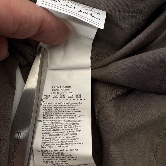 Calliope Womens Dark Olive Long Sleeve Button-Up Shirt XL Cotton Blend - Picture 10 of 15